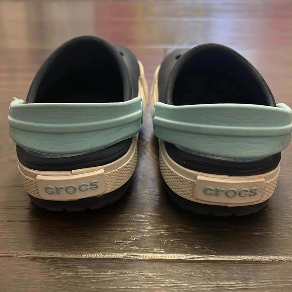 Crocs navy blue toddler shoes clogs size 4 5c